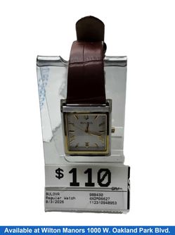 Bulova 98b430 Brown Regular Watch
