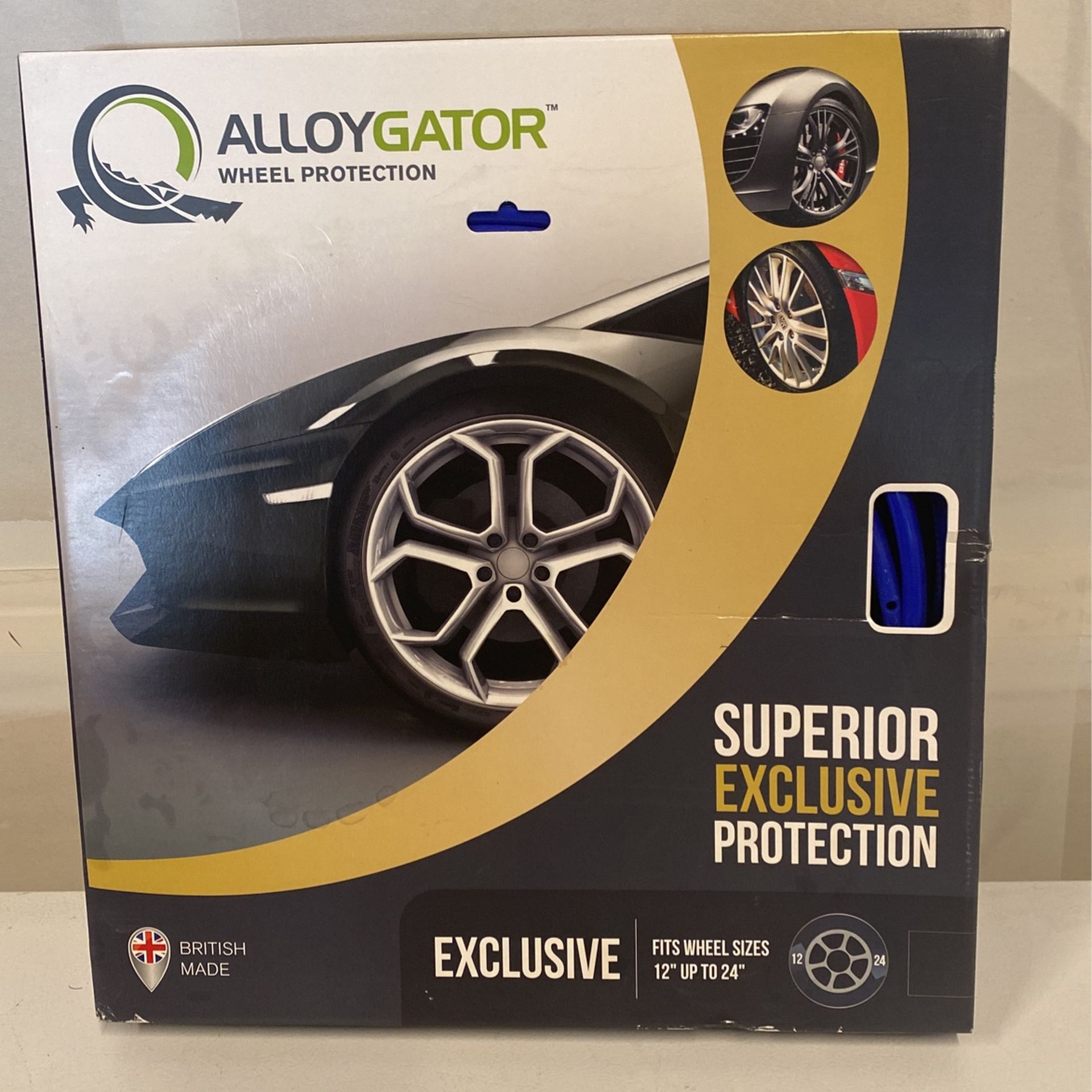 Alloy Gator Wheel Rim Protectors. Blue
