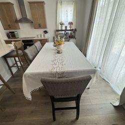 Dinner Table with 4 Chairs and Bench