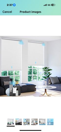 Motorized Roller Blinds with Remote Control【Solar Panel Included】