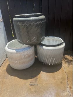 Washer drum Fire pits