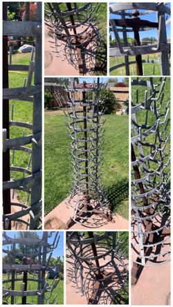Antique French Zinc Bottle washer rack