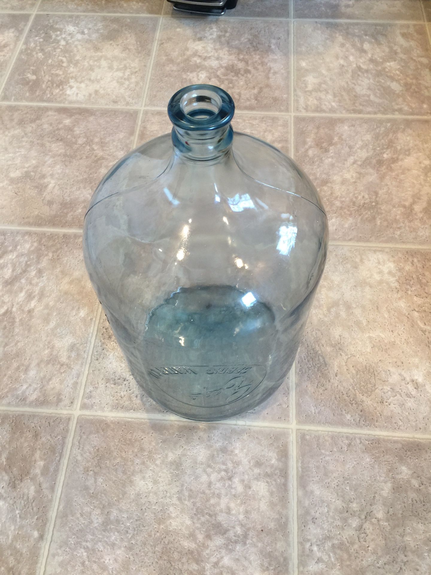 Antique 5 gallon glass water bottle from Eagle spring water company.