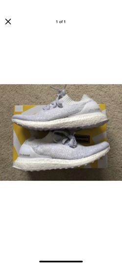 Adidas Ultra Boost Uncaged M LTD Triple White Primeknit BB0773 US Size 7.5