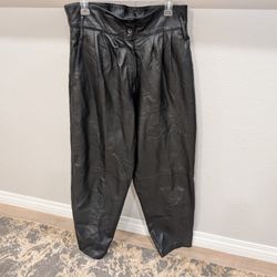 Pelle Cuir Genuine Leather Women's Pants Size 12 