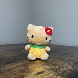 Hello Kitty Hawaii Exclusive 6" Pineapple Plush Sanrio Collection NWT
