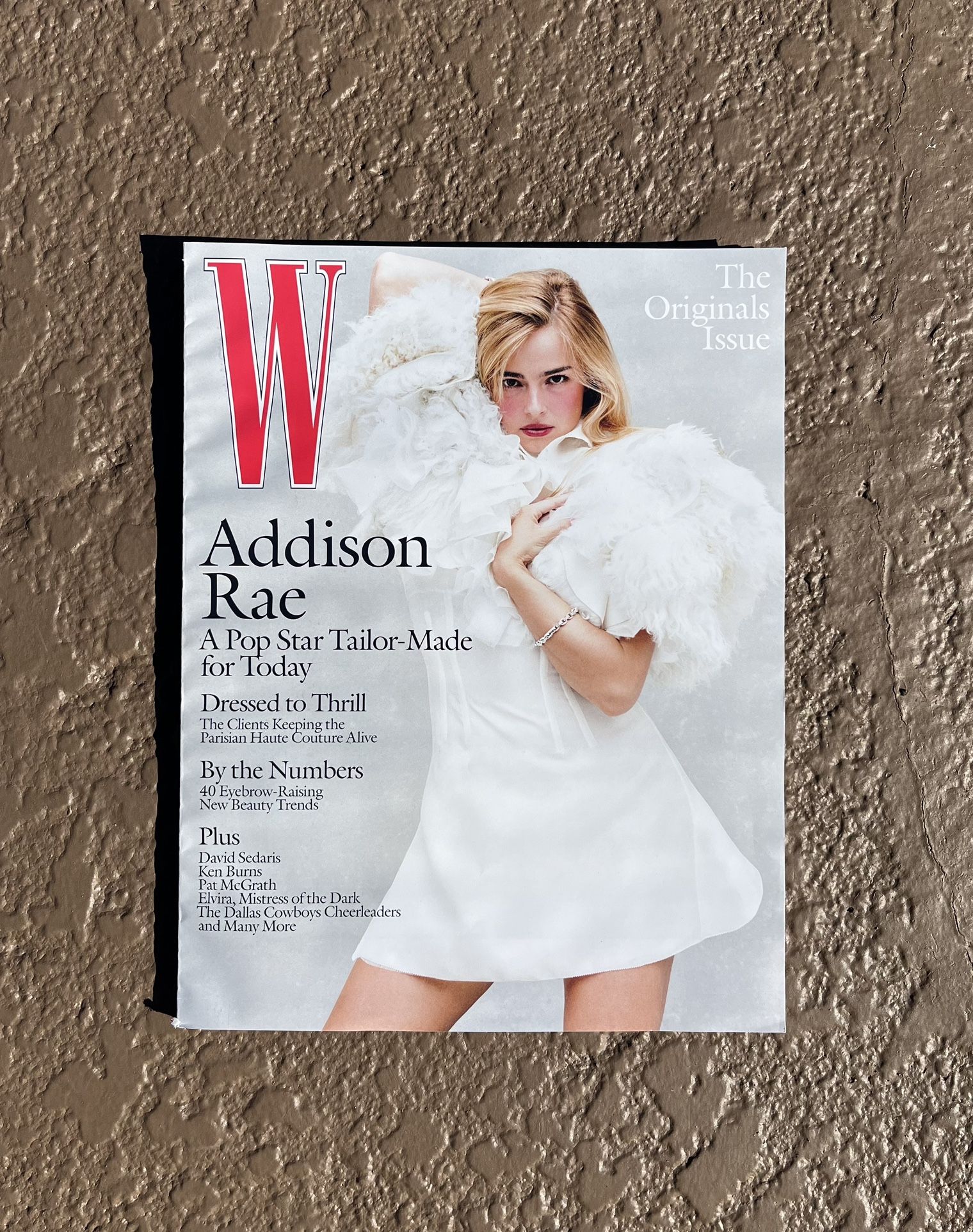Brand new 2025 W Magazine, Addison Rae, Volume 5, The Originals Issue