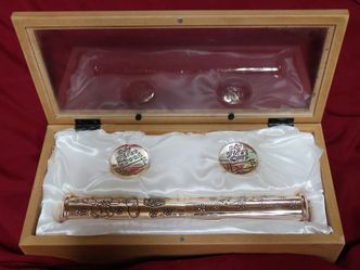 Baby's Keepsake Box First Tooth/ Curl And Birth Certificate 