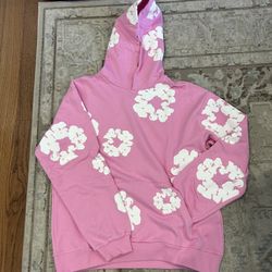pink denim tear hoodies lookin for around 120 but negotiable 