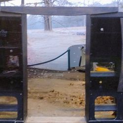 Three piece entertainment stand