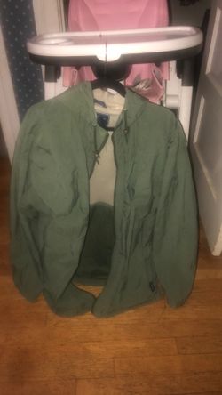 Men’s members only jacket sage green xl