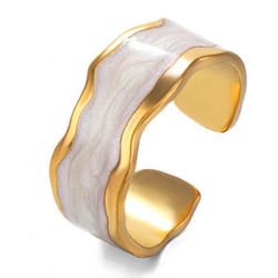 Standard Size Open Ring 18K Gold Plated on Stainless Steel
