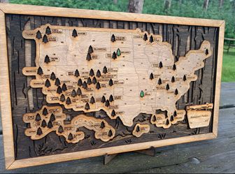 National Parks Travel Map