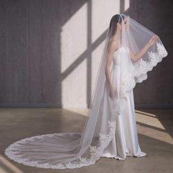 BRAND NEW UNUSED bridal veil 108” with 30” blusher