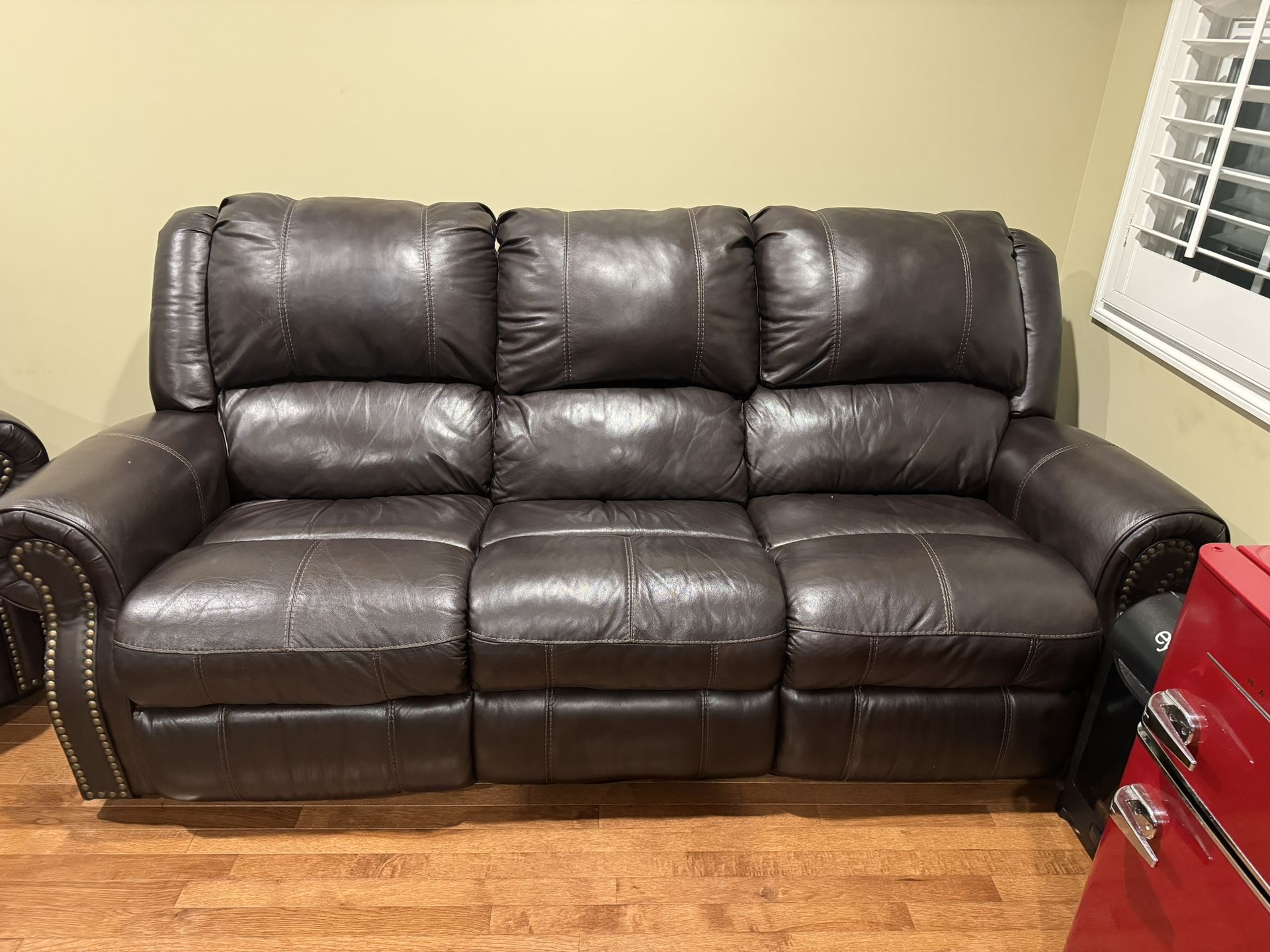 Leather Sofa Set , Recliner 
