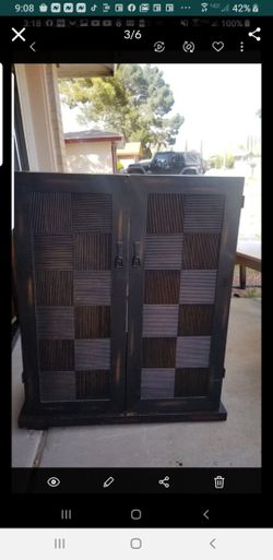 BEAUTIFUL ARMOIRE DARK BROWN