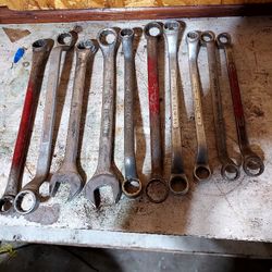 Closed End Wrenches, Various Sizes