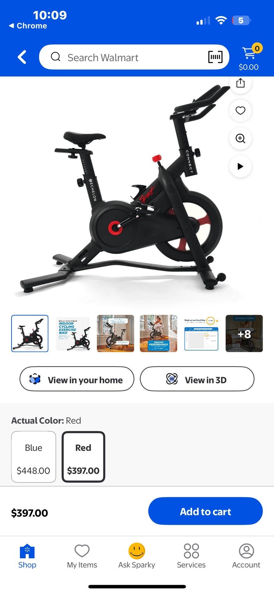 Like New Echelon Sport Connect Indoor Bike