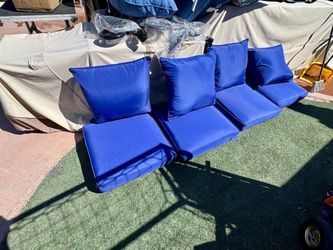 Hengmorica 4-Pack Outdoor Cushion Covers – Waterproof & Fade-Resistant Patio Furniture Replacement Slipcovers For Deep Seat Chairs, 24x20 & 24x24x4 In