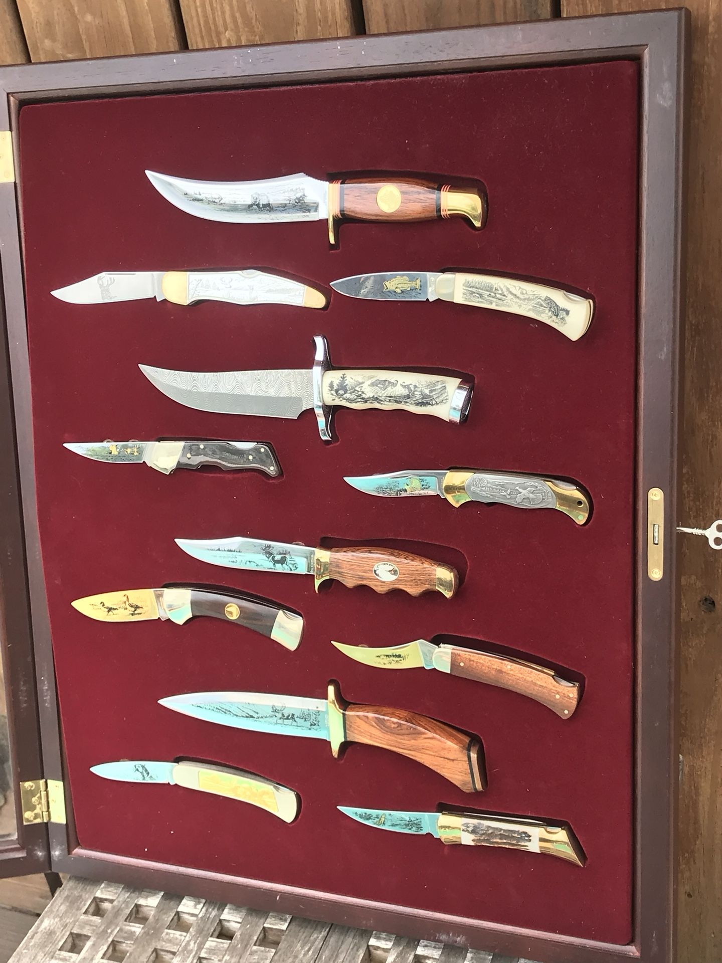 Vintage Hunting Knives Collector Set, Solingen Germany