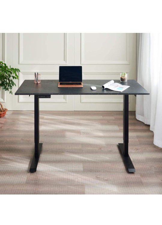 Kaboon 48x30 Black Table Top Wood, One-Piece Wood Desktop, Universal Wood Countertop