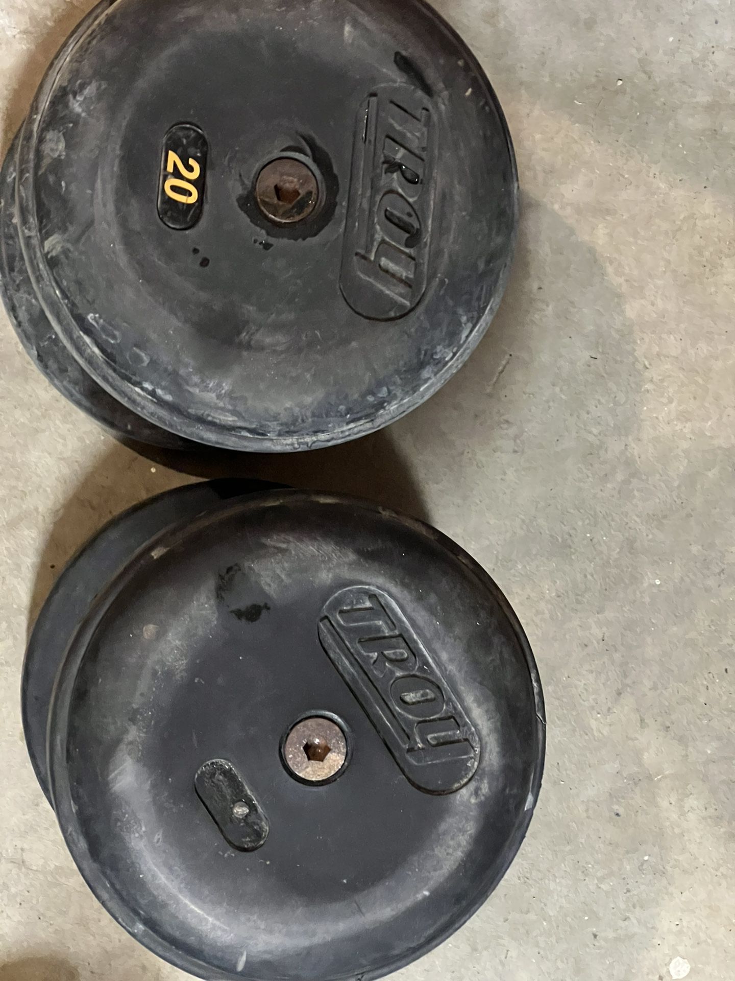Two 20 Lb Dumbbell Weight Set 
