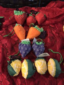 Compact Expandable Reusable Shopping Bags In Fruit Design 