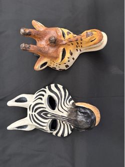 Animal wall art/Giraffe and Zebra
