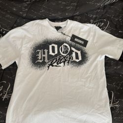 Hood Rich White Tee