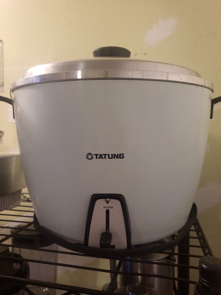 Tatung Rice Cooker TAC-20 Cup Multi-functional Aluminum Rice Cooker, White