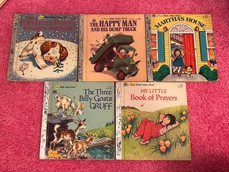 A First Little Golden Book Set of 5, 1982 Children’s Books