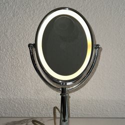 Conair Lighted Makeup Mirror, LED Vanity Mirror, 1X/10x Magnifying Mirror