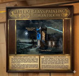 1890 reverse glass painting from Circa￼