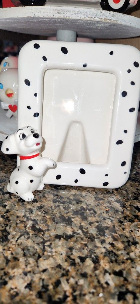Vintage 101 Dalmatians Ceramic Picture Frame