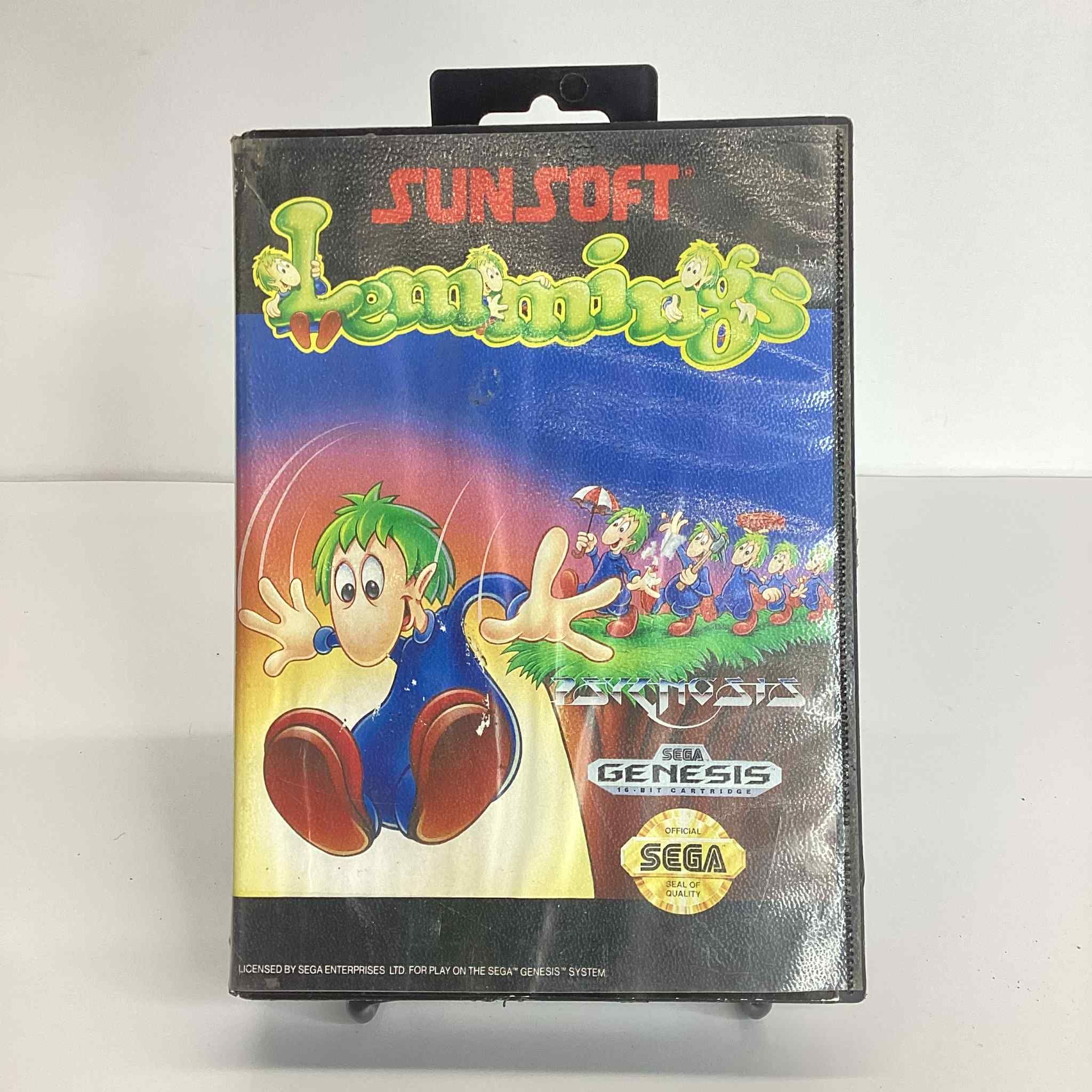Sega Genesis  Lemmings Video Game 