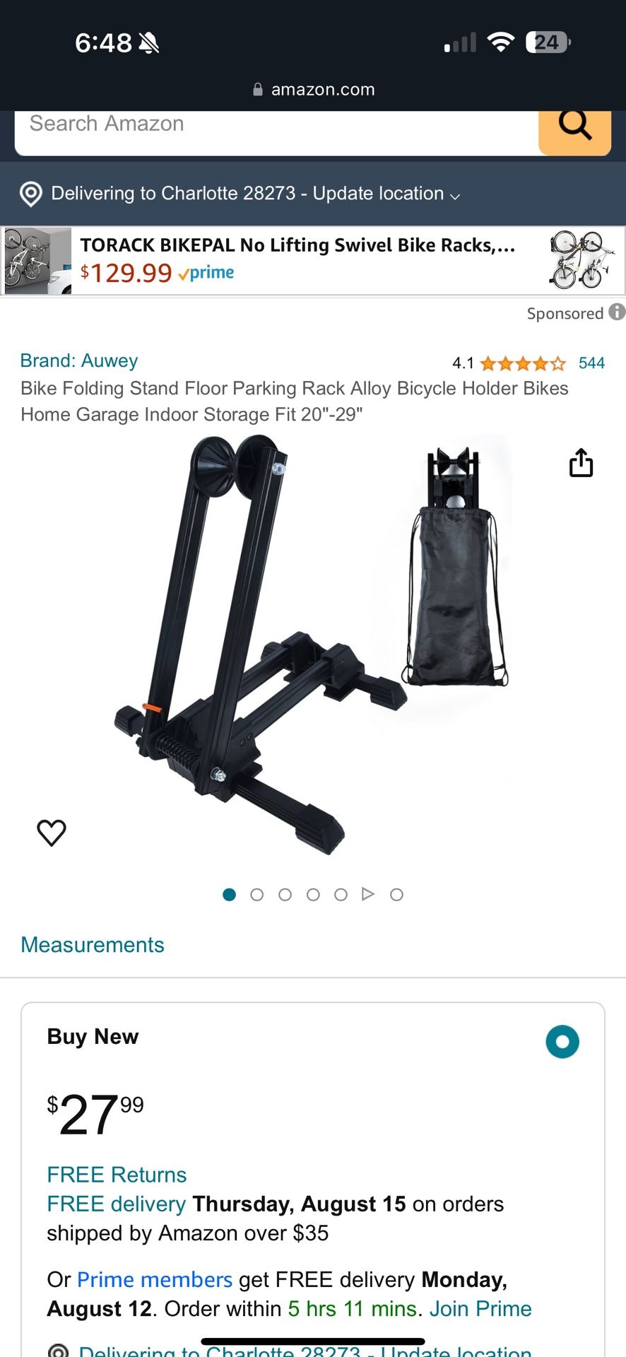 Bike folding stand floor parking rack alloy bicycle holder bikes home garage indoor storage 20”-29”