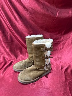 Koolaburra by UGG Victoria Tall Bow Boots Womens Size 7 Chestnut