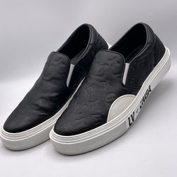 Louis Vuitton LV NBA Ollie Slip On Black Shoes Size 6 