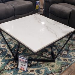 Marble & Iron 3 Pc Coffee/ End Tables 