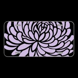 License Plate Novelty Car Front Mum Floral Flower