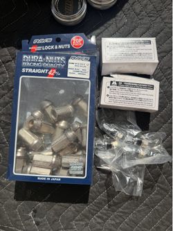 Used genuine RAYS Dura-Nut Lock & Nut Set