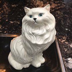 Large Cat 15” Ceramic Planter Perfect Condition $30