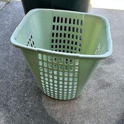 Green Plastic Laundry Basket