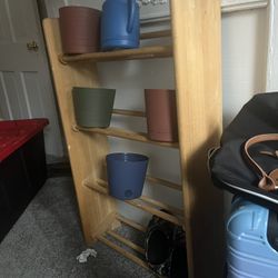 Shelf And Plant Pots