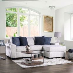 New Sectional (Color: Cream) Made In USA 