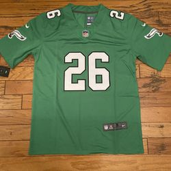 Kelly Green Philadelphia Eagles Saquon Barkley jersey 