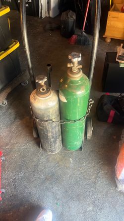 Welding tanks and Dolly