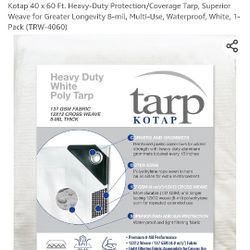 40x60 Heavy Duty Tarp