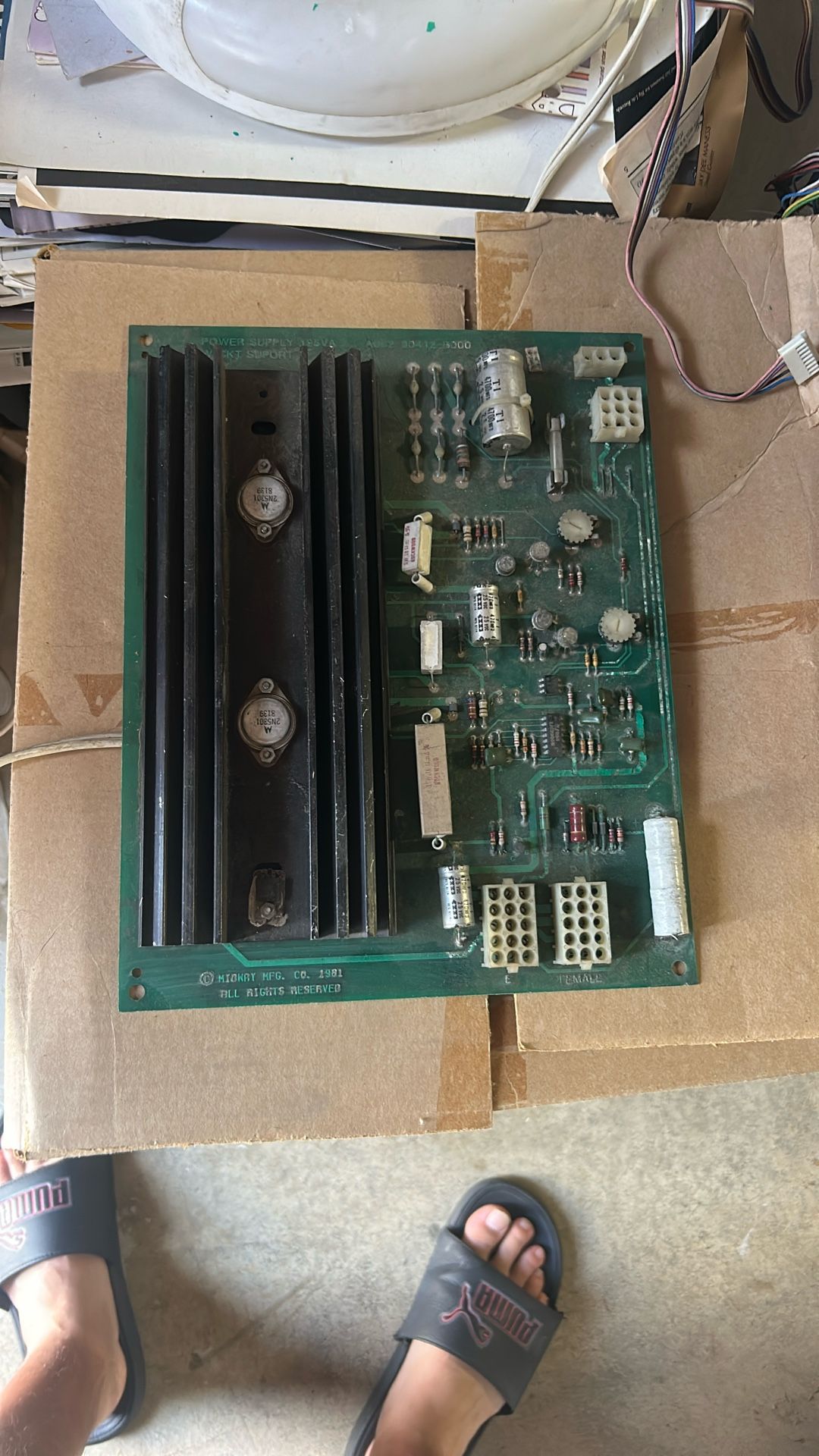 Midway Power Supply Arcade Video Game Pcb Board