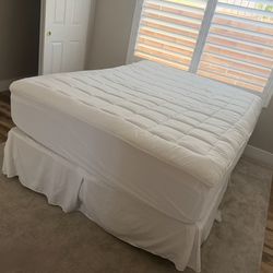 Full Sized Bed Frame + Box Spring + Mattress (Delivery Available)